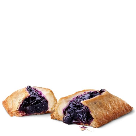 McDonald's has brought back a dessert, the Blueberry & Crème Pie for a limited time.