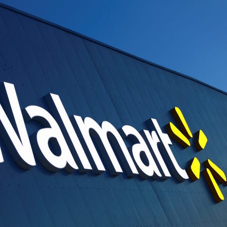 A view shows the logo of a Walmart store in Ciudad Juarez, Mexico June 24, 2024.