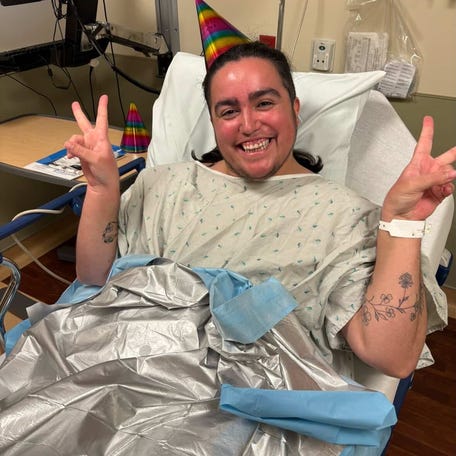 Delia Sosa couldn't be more thrilled about their fallopian tube removal.