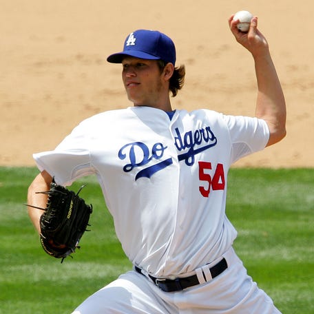 Clayton Kershaw pitches in his MLB debut on May 25, 2008.