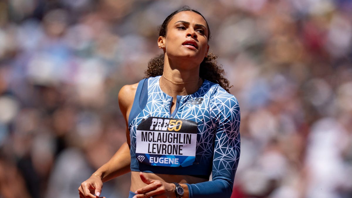 Syndey McLaughlin-Levrone wins the women's 400 meters during the 50th anniversary of the Prefontaine Classic on July 5, 2025, at Hayward Field in Eugene, Oregon.