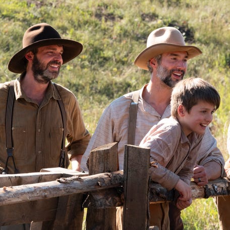 A scene from "Back to the Frontier," a series which transports three families to the 1880s.