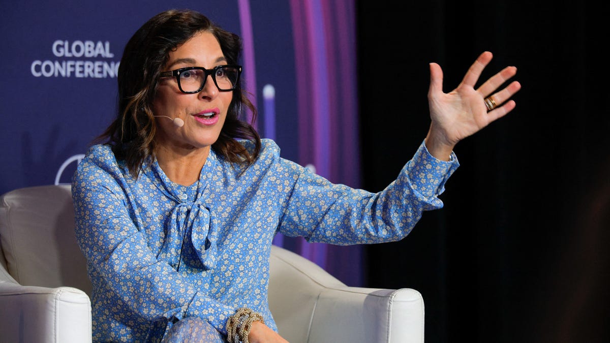Linda Yaccarino, CEO of X Corp., attends the Milken Institute Global Conference 2025 in Beverly Hills, California, U.S., May 5, 2025.