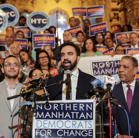 New York City mayoral candidate Zohran Mamdani campaigns on July 10, 2025.