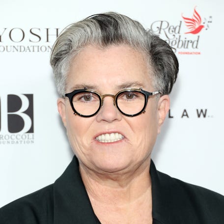 Rosie O'Donnell attends the Friendly House "Stronger Together" 33rd annual awards luncheon at The Beverly Hilton on Oct. 28, 2023, in Beverly Hills, California.