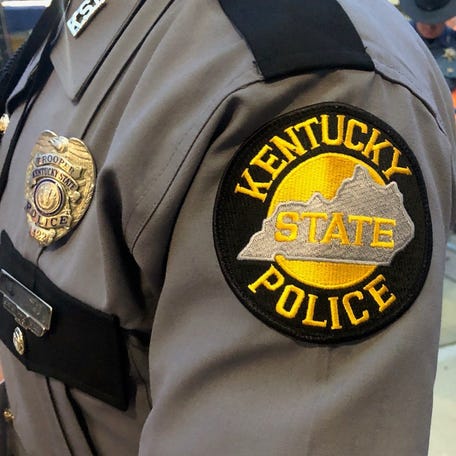 A patch worn by Kentucky State Police.