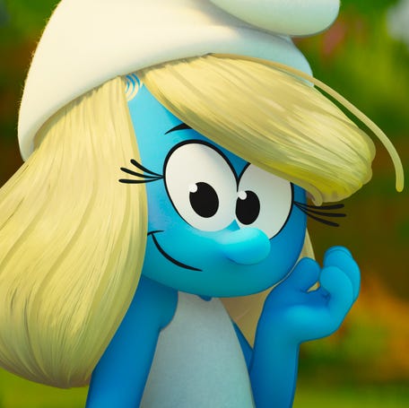 Rihanna voices the sassy Smurfette in "Smurfs."