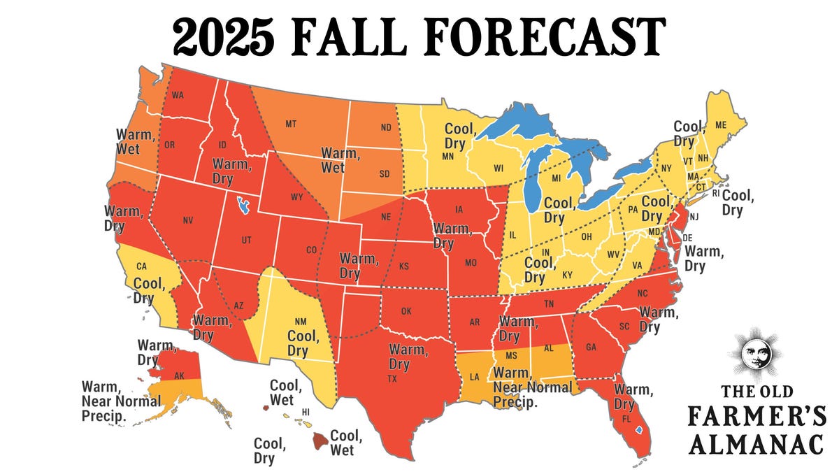 Will it be a cool autumn in NC this year? See Old Farmer’s Almanac fall 2025 forecast Will it be a cool autumn in NC this year? See Old Farmer’s Almanac fall 2025 forecast