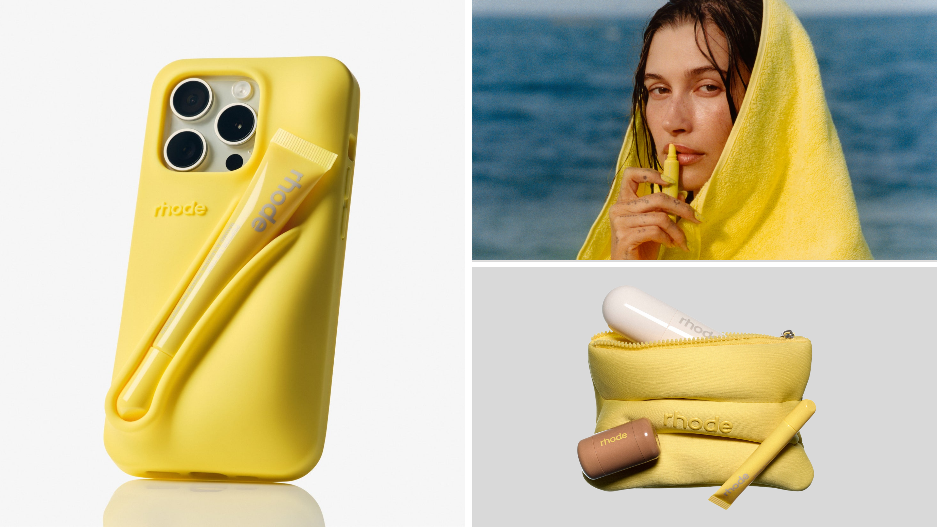 rhode summer lip case iPhone 16 Pro イエロー summer lip case | rhode skin