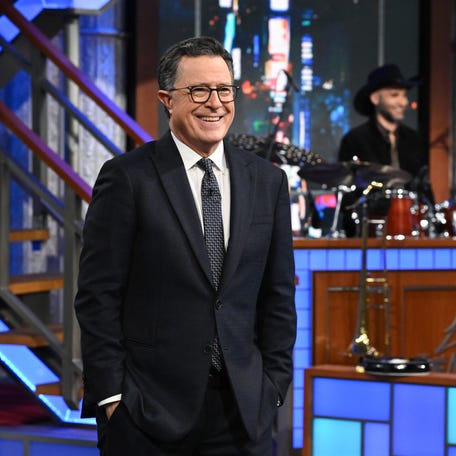 Stephen Colbert in a May episode of "The Late Show with Stephen Colbert." The comedian announced on Thursday, July 17 that the iconic late night series would end for good in 2026.