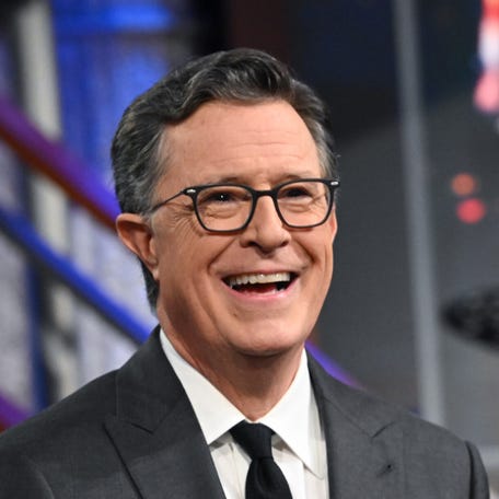 Stephen Colbert is seen filming "The Late Show with Stephen Colbert" on July 21, 2025.