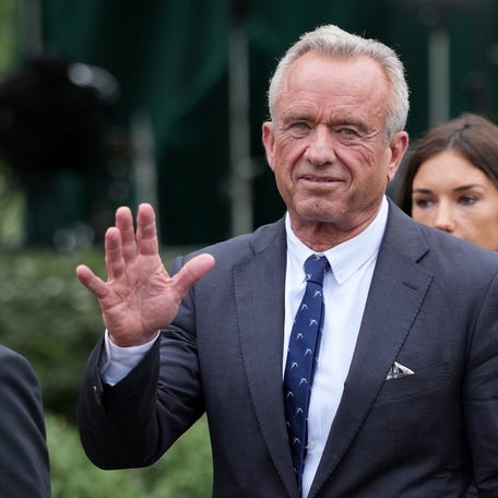 Health and Human Services Secretary Robert F. Kennedy Jr. walks on the White House grounds on May 22, 2025 in Washington, DC.