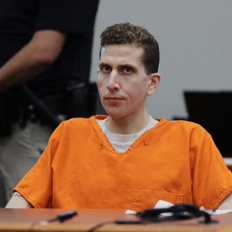 Bryan Kohberger, 30, appears for his sentencing hearing after he was convicted in the 2022 stabbing deaths of four Idaho college students, at the Ada County Courthouse, in Boise, Idaho, on July 23, 2025.