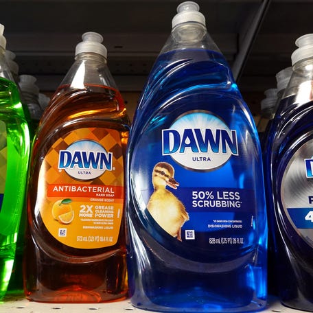 Dawn dishwashing liquid, a brand owned by Procter & Gamble, is seen for sale in a store in Manhattan, New York City, U.S., June 29, 2022.