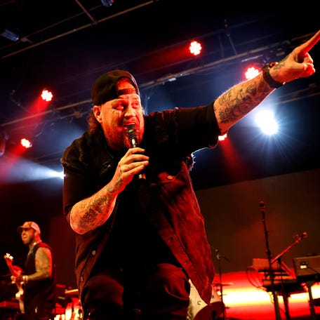 Jelly Roll performs onstage during Jelly Roll & Friends at Billy Bob's Texas on May 6, 2025, in Fort Worth, Texas.