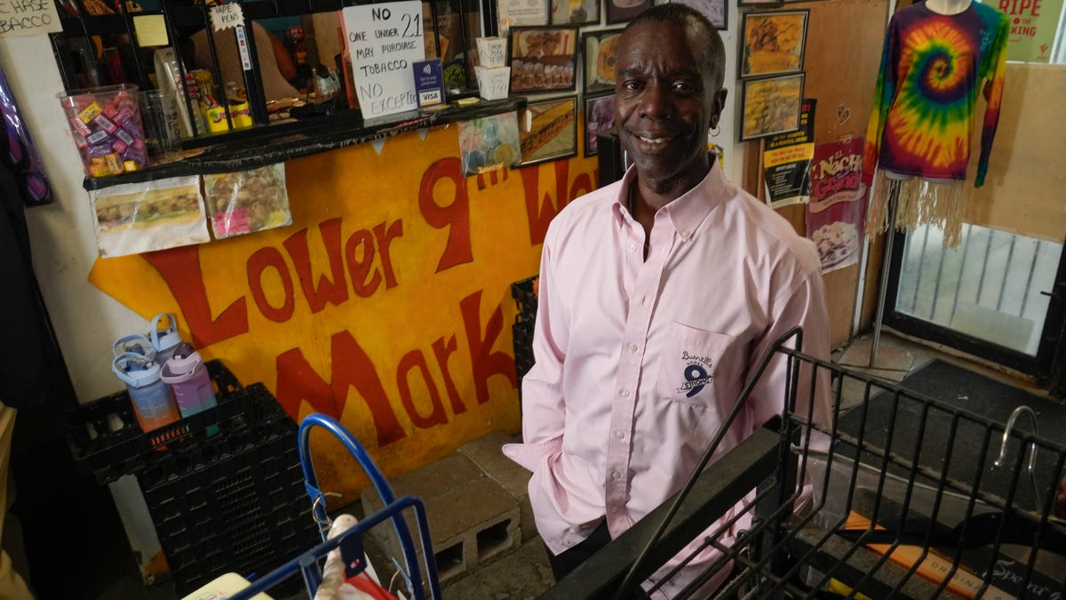 Burnell Cotlon, owner of Burnell's Lower 9th Ward Market, started the first - and only - grocery store in the Lower Ninth Ward following Katrina's floods.