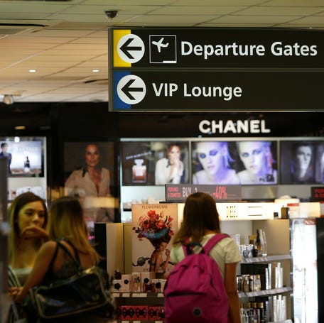 Duty free stores like this one at Malta International Airport are popular with international travelers.