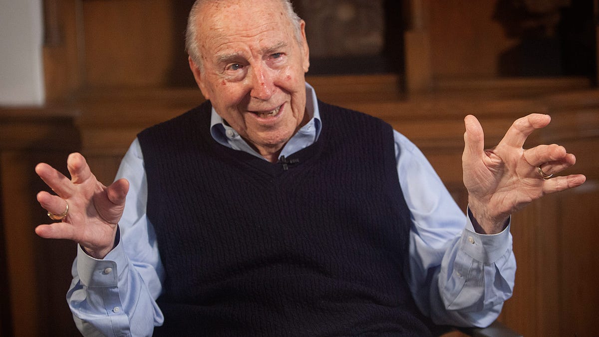 Former astronaut Captain James (Jim) Lovell talks about the 50th anniversary of Apollo 13.