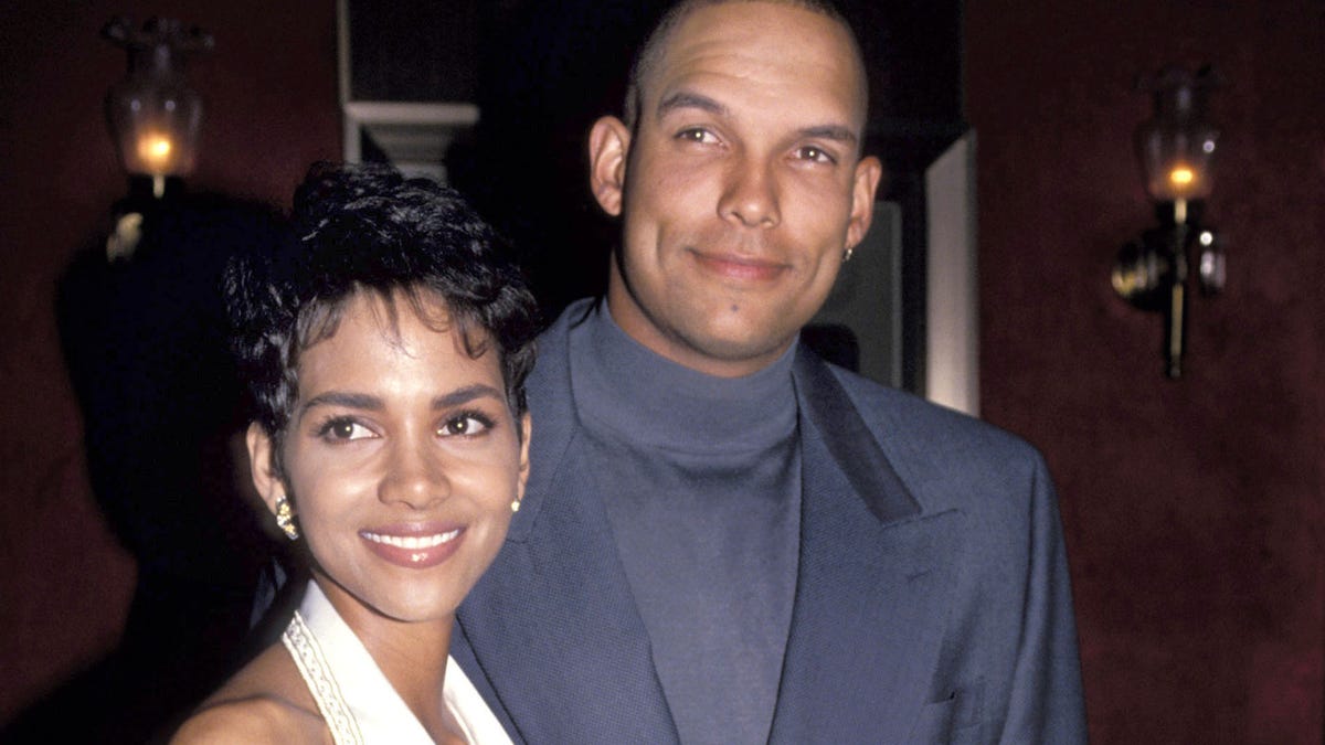 Halle Berry and David Justice in 1995.