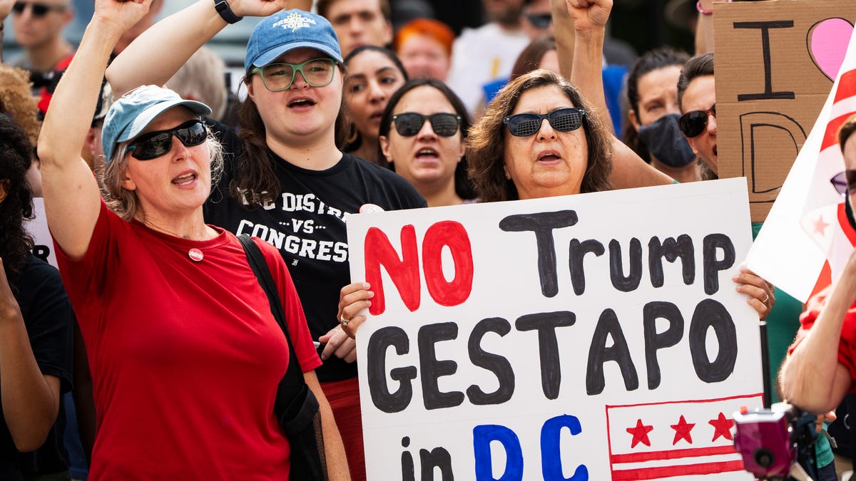 Protests Trump Dc Police Federal Takeover