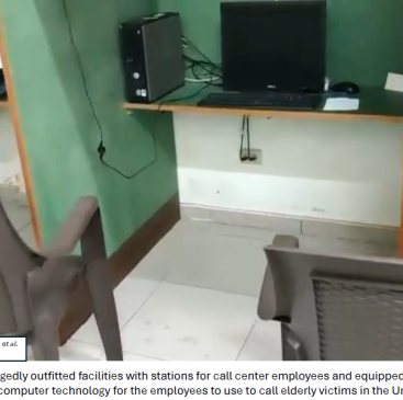 According to the Justice Department, the "call center" operation in the Dominican Republic tricked hundreds of elderly victims in the United States into believing their family members were in trouble and needed money.