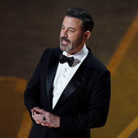Jimmy Kimmel delivers the opening monologue during the 95th Academy Awards.