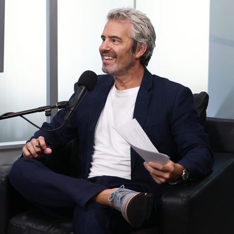 Andy Cohen speaks during SiriusXM's Town Hall with the cast of "The Naked Gun" hosted by Andy Cohen at SiriusXM Studios on July 30, 2025 in New York City.