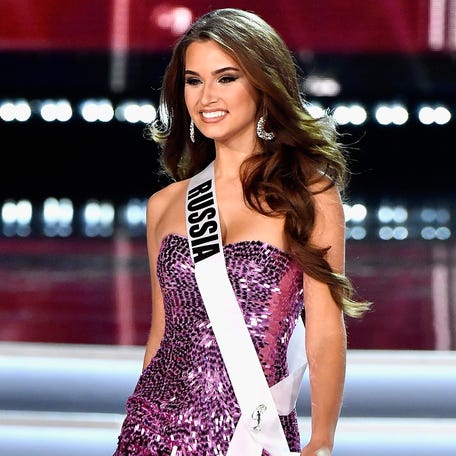 Kseniya Alexandrova competes during the 2017 Miss Universe pageant at The Axis at Planet Hollywood Resort & Casino in Las Vegas on Nov. 26, 2017.