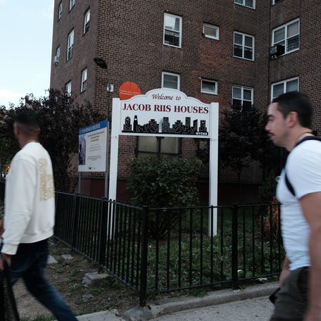 The Jacob Riis Houses, a New York City Housing Authority complex.