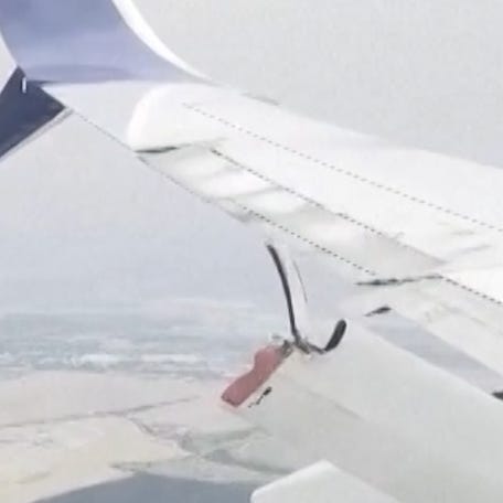 Delta Airlines plane lands safely in Austin, Texas, after wing damage spotted mid-flight from Orlando, Florida.