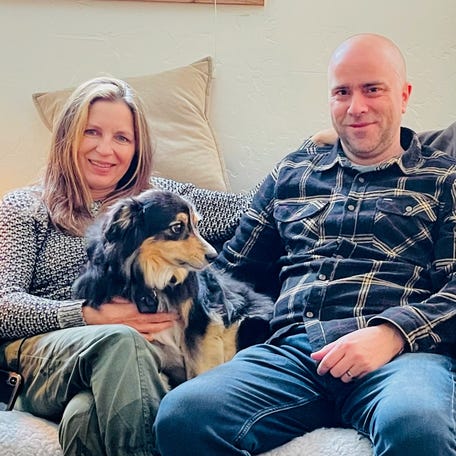 Gen Xers Gina and Simon Hemmings don't have any kids, but they spend a lot on things that matter to them, like their dog, Huxley.