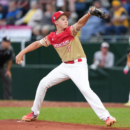 Nevada's Cache Malan throws a pitch against South Carolina in the first inning.