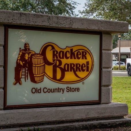 The Cracker Barrel in West Palm Beach, Florida, on August 26, 2025.