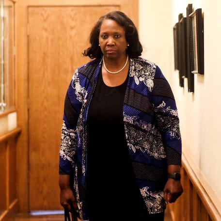 Federal Reserve Governor Lisa Cook attends the Federal Reserve Bank of Kansas City's 2025 Jackson Hole economic symposium, "Labor Markets in Transition: Demographics, Productivity, and Macroeconomic Policy" in Jackson Hole, Wyoming, on Aug. 23, 2025.