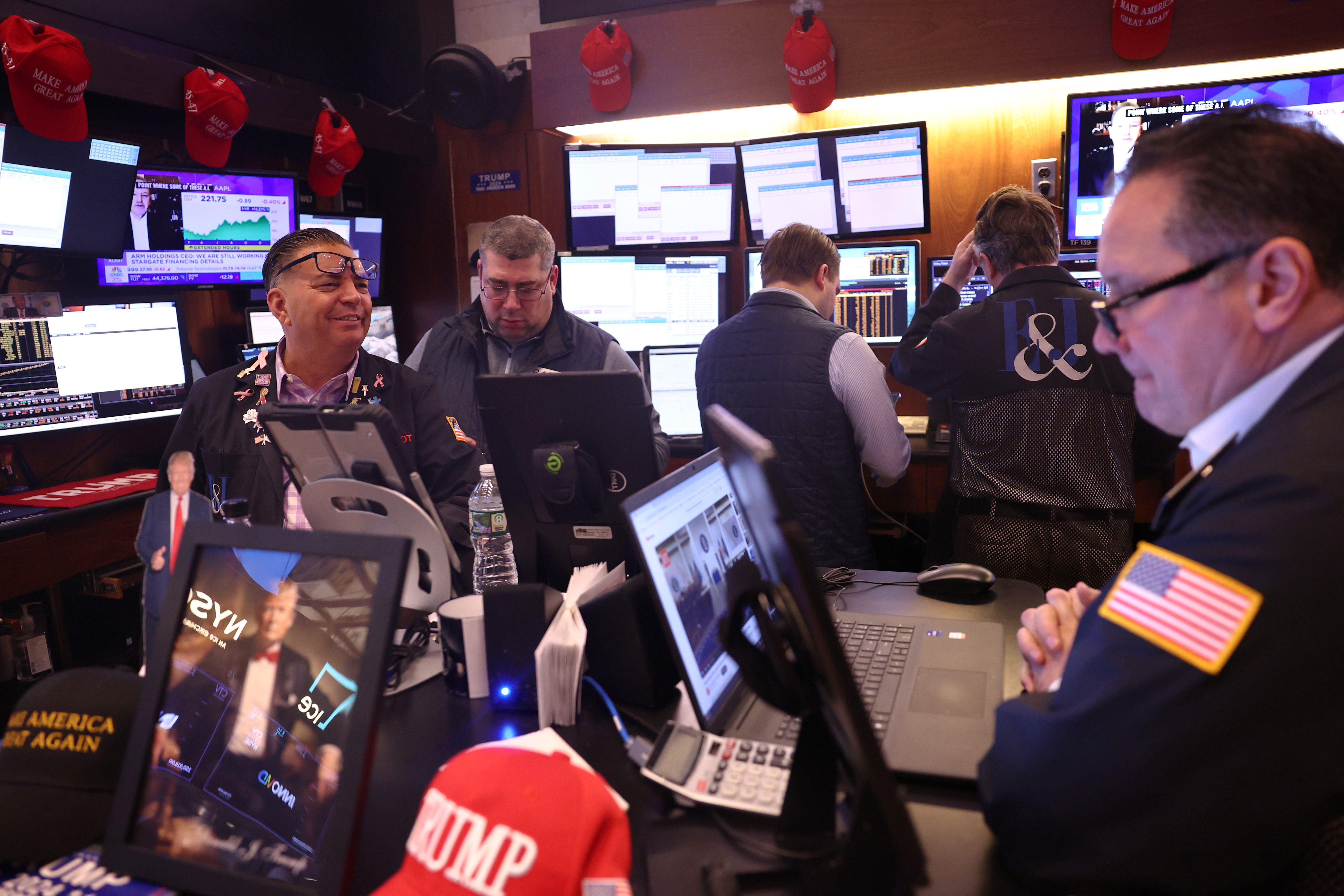 US stocks end day down but up on month. Volume low ahead of holiday