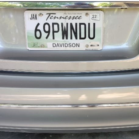Nashville resident Leah Gilliam sued the state in 2021 after her vanity license plate of 11 years was suddenly revoked. Tennessee says her plate is offensive.