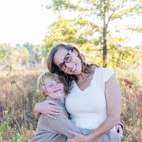 Ericka Andersen and her son Jacob.