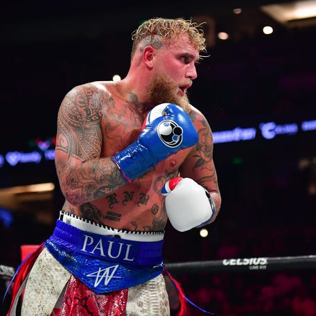 Jake Paul fights against Julio Cesar Chavez Jr. at Honda Center on Jun 28, 2025.