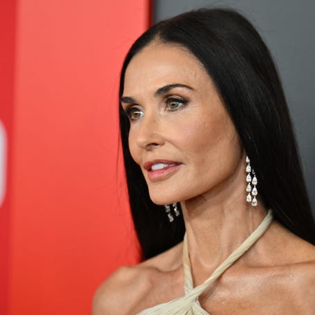 Demi Moore attends the TIME100 gala in New York on April 24, 2025.