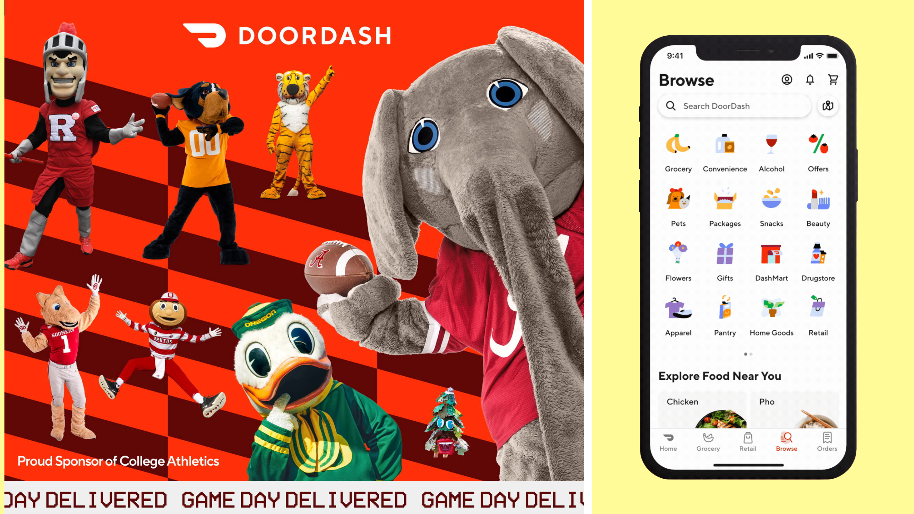 Earn DoorDash rewards on Saturday college football game day orders 🏈