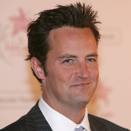 Matthew Perry attends the Lili Claire Foundation's seventh annual benefit gala at the Century Plaza Hotel on Nov. 16, 2004, in Los Angeles.