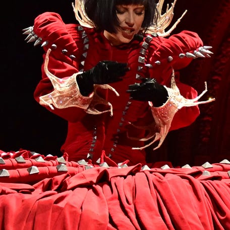 Lady Gaga performs during a rehearsal at Copacabana beach in Rio de Janeiro, Brazil, on May 2, 2025.
