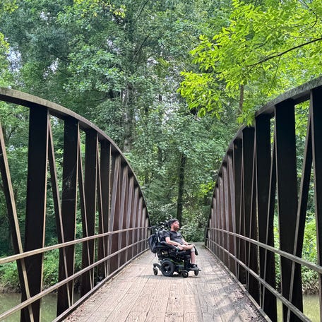 Cory Lee loves unique accessible experiences, like the outdoor trails he enjoyed in Sandy Springs, Georgia.