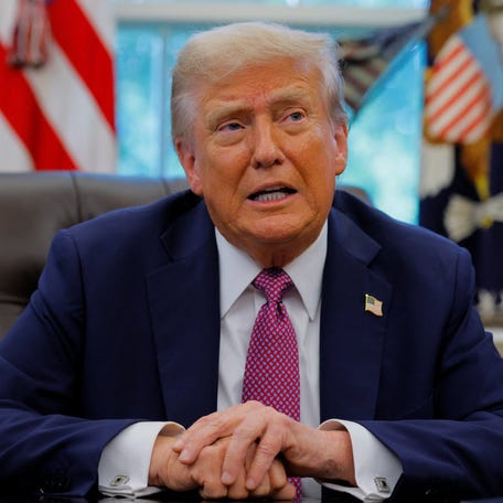 President Donald Trump in the Oval Office at the White House on Sept. 5, 2025.