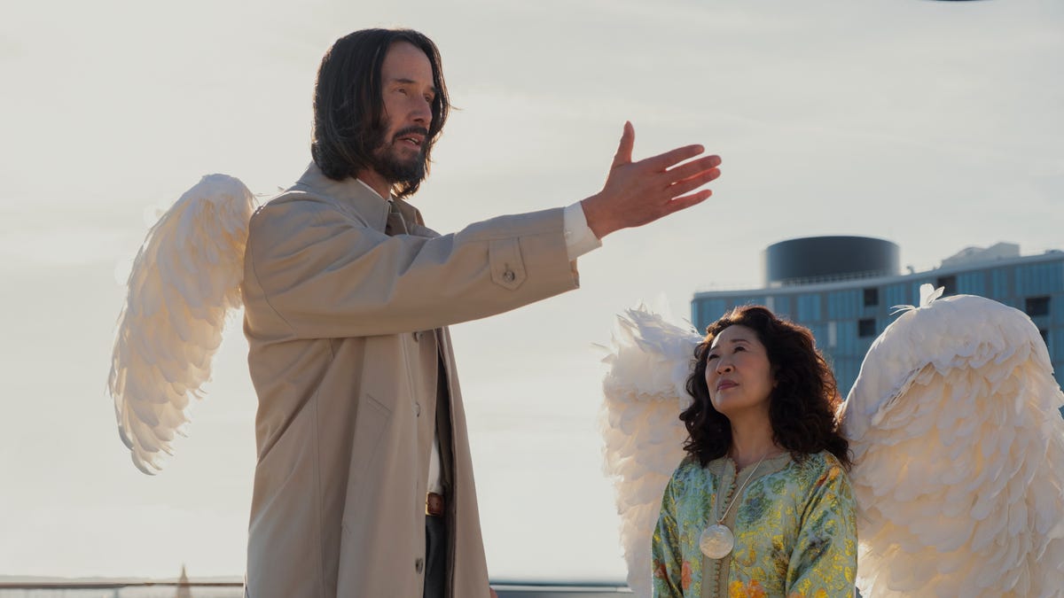 Keanu Reeves is angelic in Aziz Ansari's heaven-sent comedy 'Good Fortune'