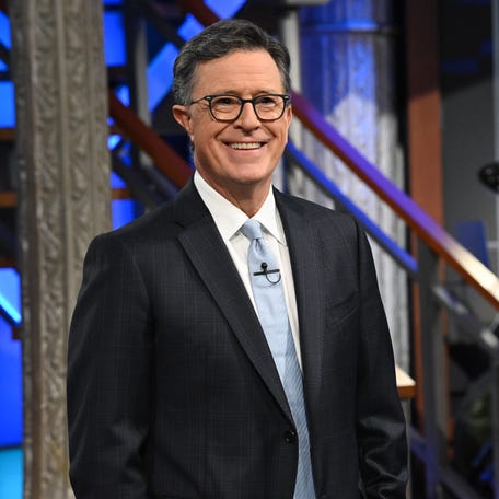 Stephen Colbert hosts "The Late Show" on Sept. 2, 2025.