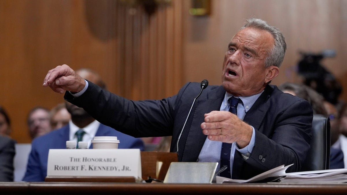 Robert F. Kennedy, Jr., Secretary of Health and Human Services, testifies about the health care agenda for the Trump administration in front of the Senate Committee on Finance in Washington, D.C., on September 4, 2025.