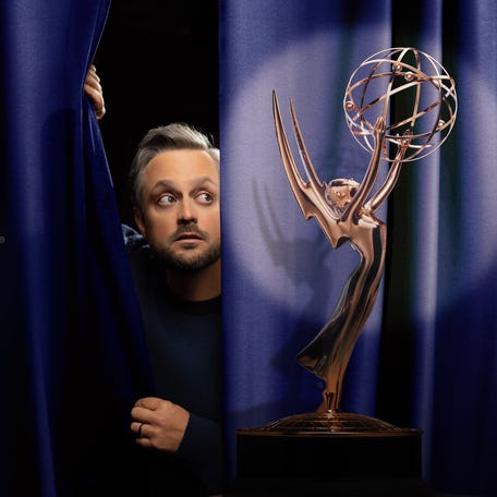 Comedian Nate Bargatze will host his first awards show, "The Emmys," on Sunday, Sept. 14, 2025.