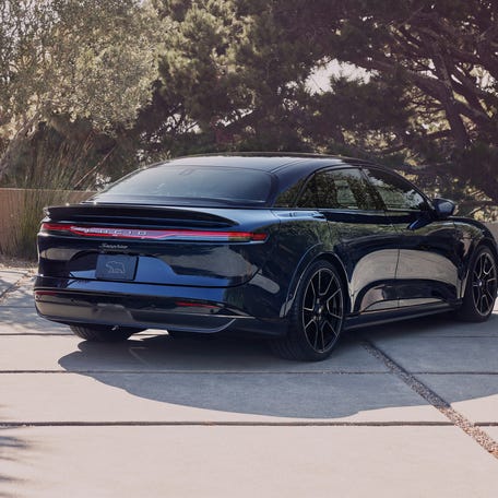 Lucid Air Sapphire rear angle