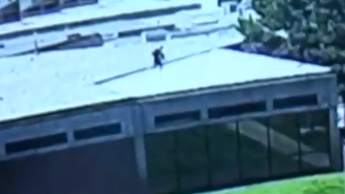 New video shows the suspect in Charlie Kirk's killing running across a roof just after the conservative influencer was shot. Authorities held a news conference on Thursday evening to share the video with the public. They did not release a potential suspect name and said they would not be answering questions from members of the news media. The manhunt continues. Utah Gov. Spencer Cox says prosecutors will pursue the death penalty in the case.